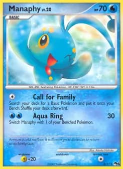 Manaphy card in English