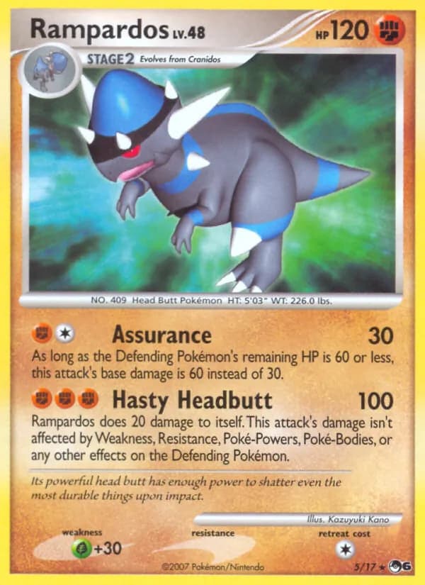 Rampardos card in English
