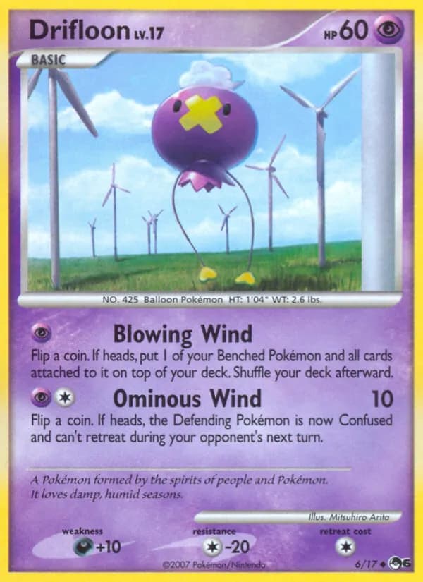 Drifloon card in English
