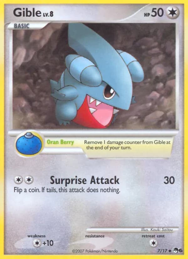 Gible card in English