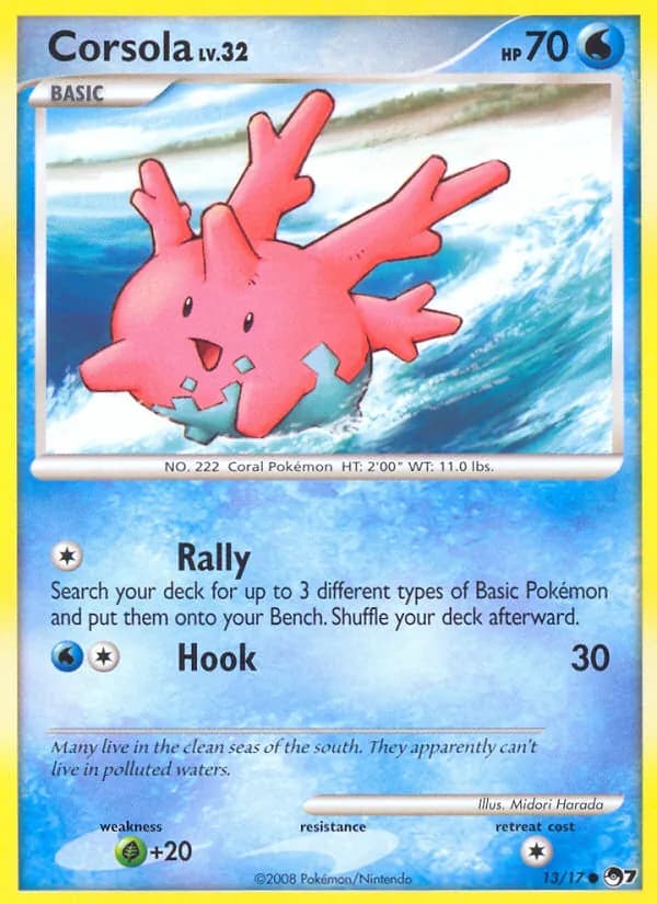 Corsola card in English