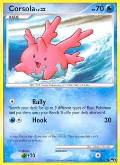 Corsola card in English