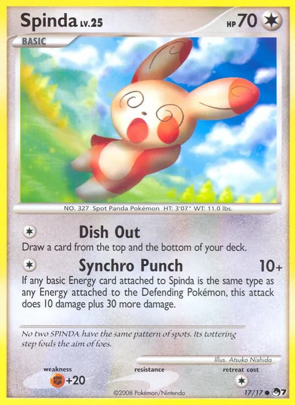Spinda card in English
