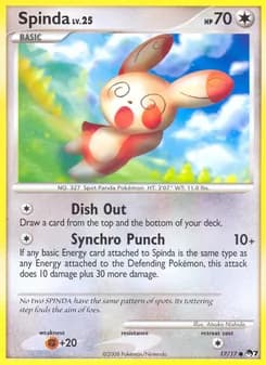 Spinda card in English