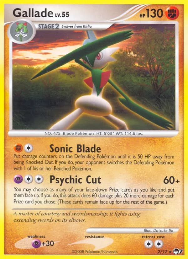 Gallade card in English