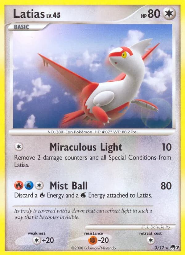 Latias card in English