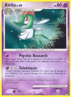 Kirlia card in English