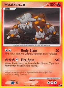 Heatran card in English