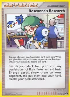 Roseanne’s Research card in English