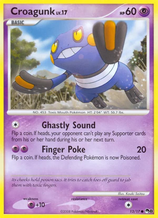 Croagunk card in English