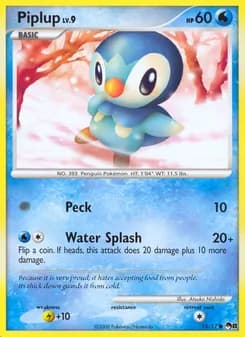 Piplup card in English