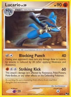 Lucario card in English