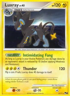 Luxray card in English