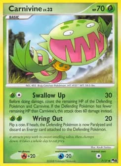 Carnivine card in English