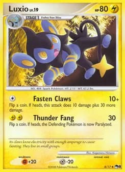 Luxio card in English