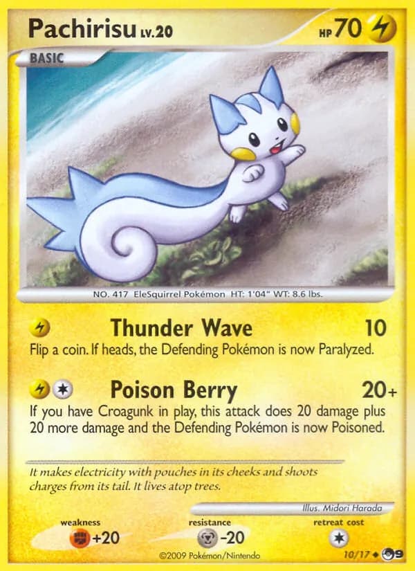 Pachirisu card in English
