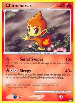 Chimchar card in English