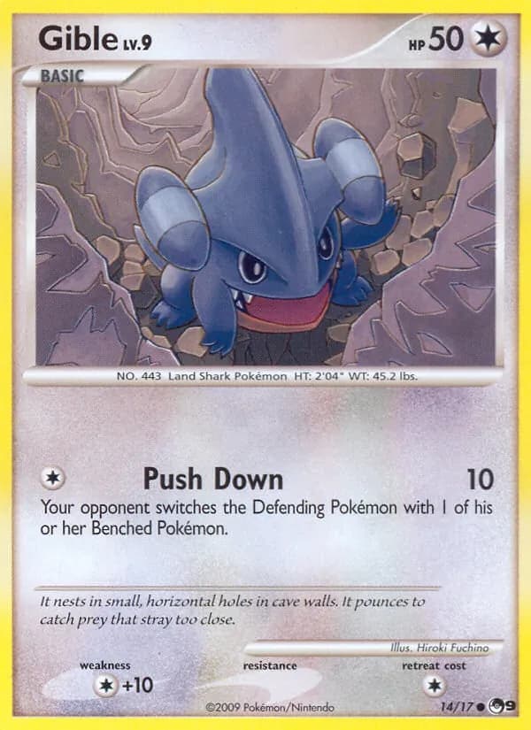 Gible card in English
