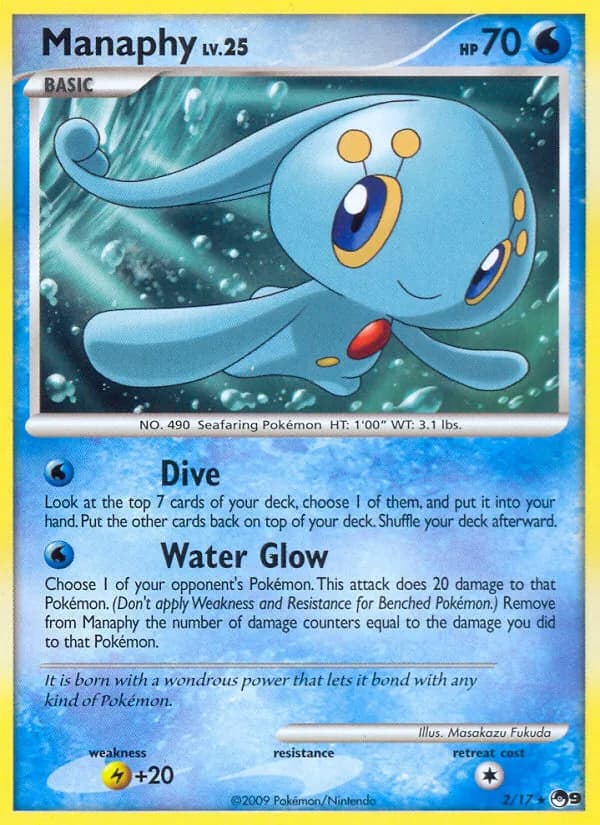 Manaphy card in English