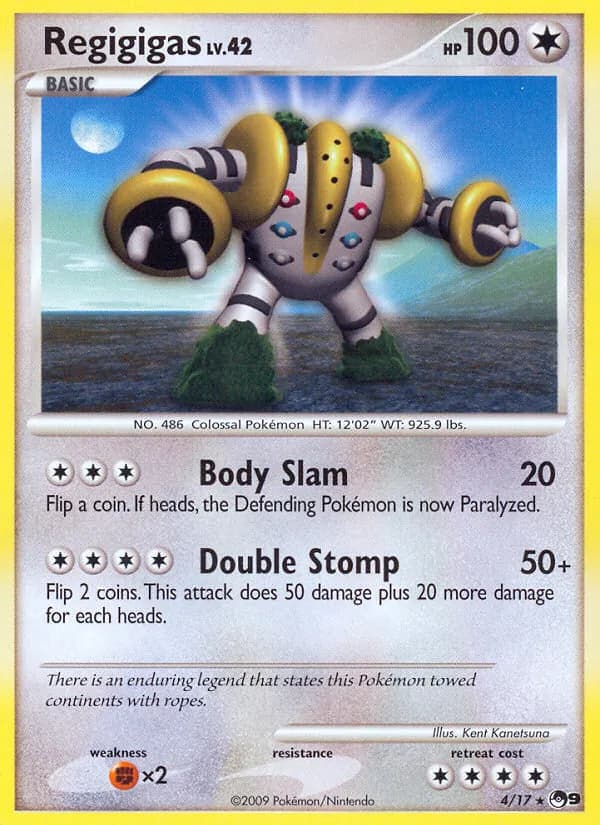 Regigigas card in English