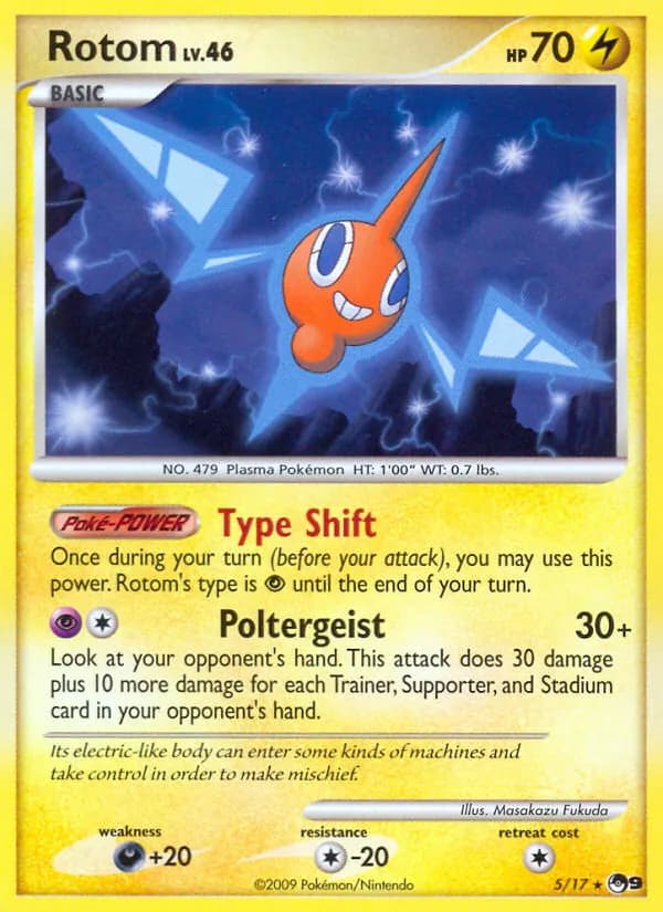 Rotom card in English