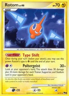 Rotom card in English