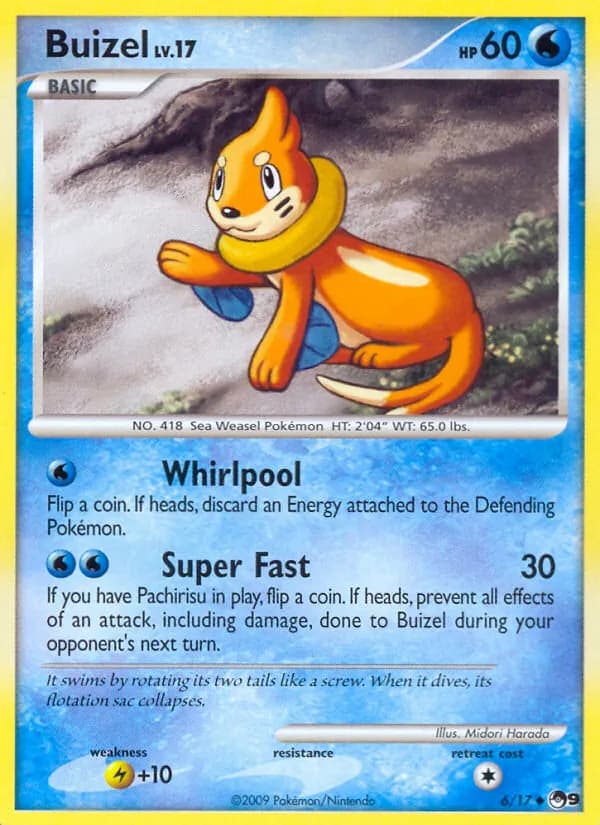 Buizel card in English