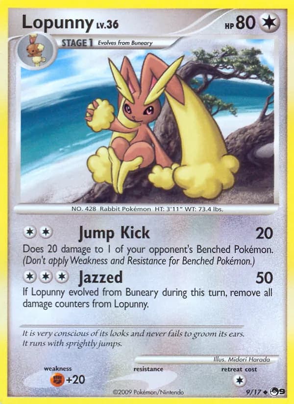 Lopunny card in English