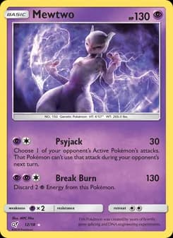 Mewtwo card in English