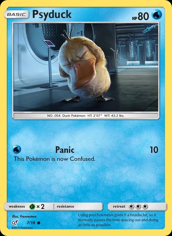 Psyduck card in English