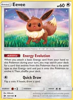 Eevee card in English