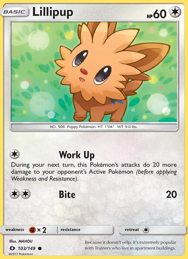 Lillipup card in English