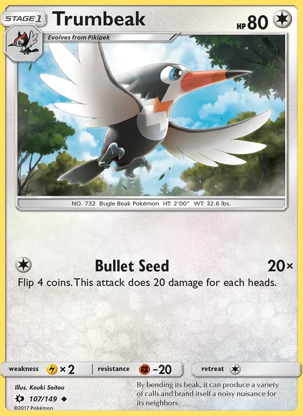 Trumbeak card in English