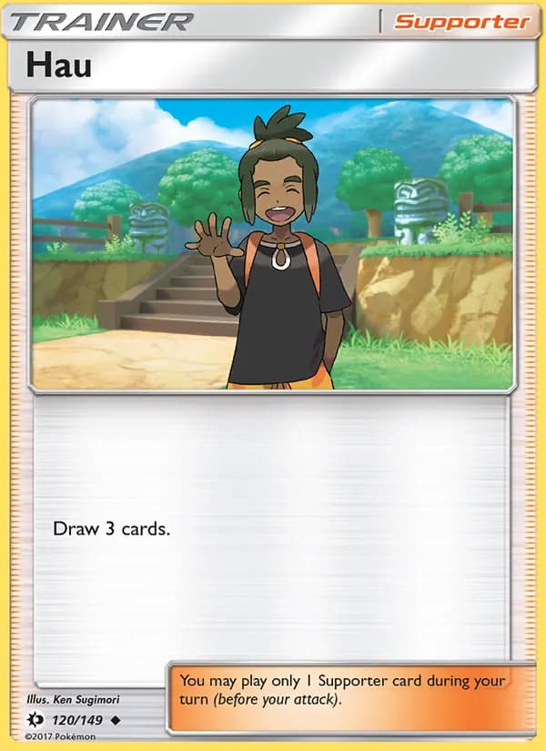Hau card in English