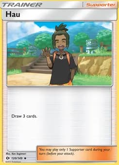Hau card in English