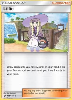 Lillie card in English