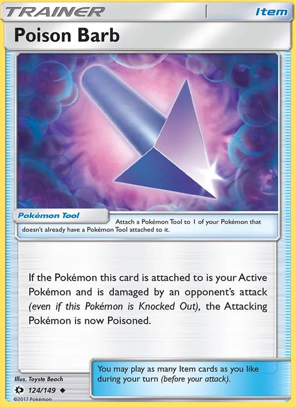 Poison Barb card in English
