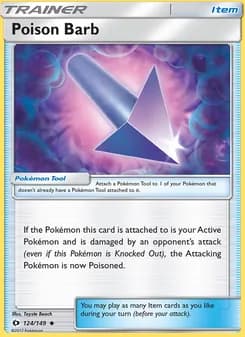 Poison Barb card in English