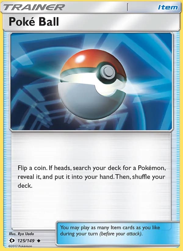 Poké Ball card in English