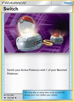 Switch card in English