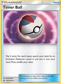 Timer Ball card in English