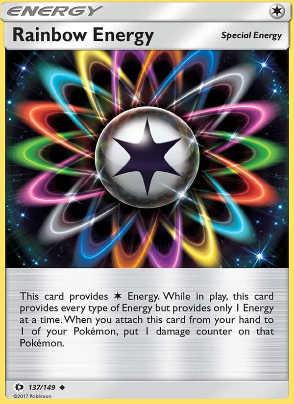 Rainbow Energy card in English