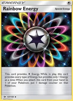 Rainbow Energy card in English