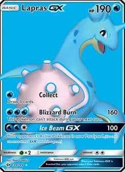 Lapras GX card in English