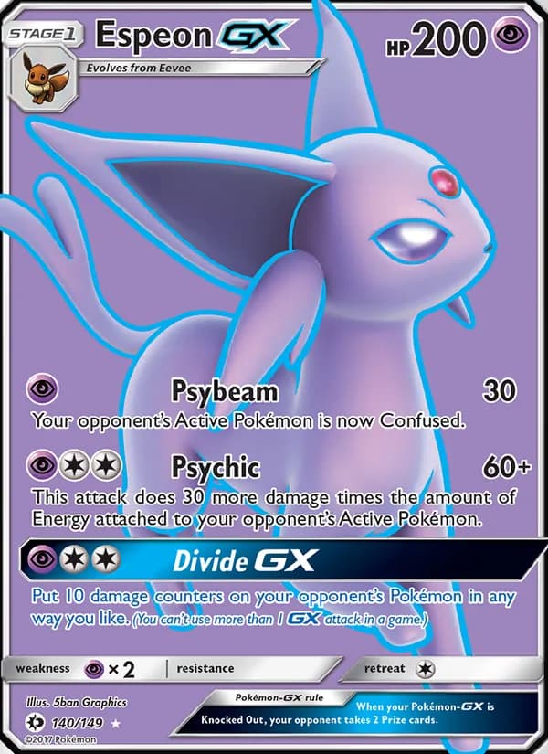 Espeon GX card in English