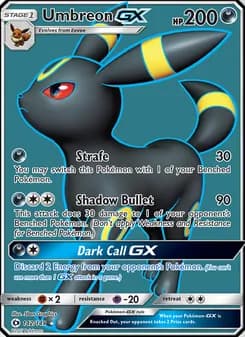 Umbreon GX card in English