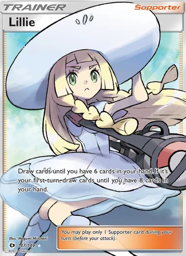Lillie card in English