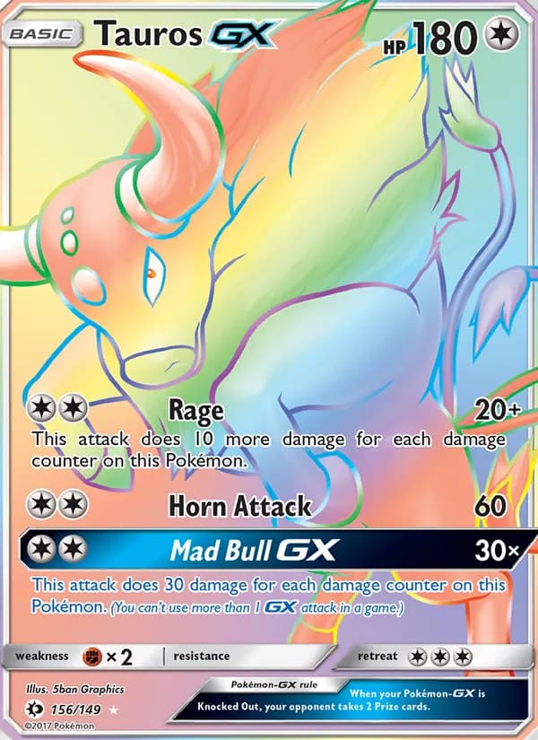 Tauros GX card in English