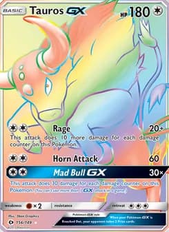 Tauros GX card in English