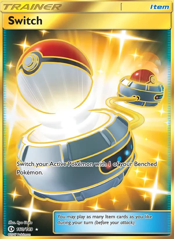 Switch card in English